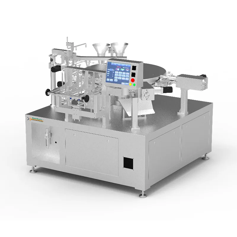 Rotations-Doypack-Verpackungsmaschine mit 6 Stationen